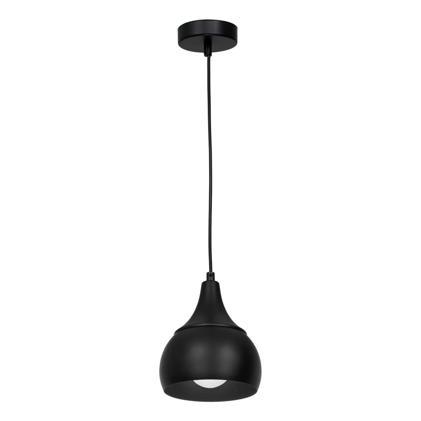 Ljuskrona med snöre AKTAN 1xE27/60W/230V svart