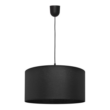 Ljuskrona med snöre ALBA 1xE27/15W/230V d.40 cm svart