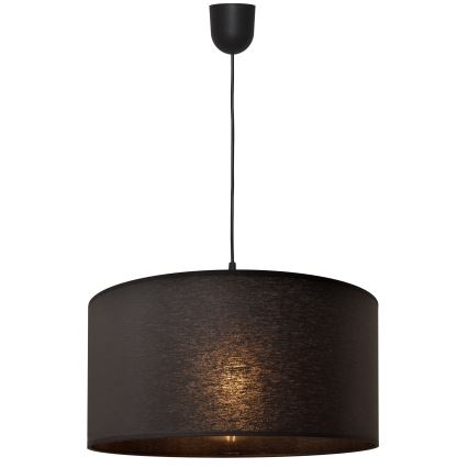 Ljuskrona med snöre ALBA 1xE27/15W/230V d.40 cm svart