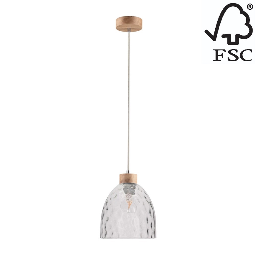 Ljuskrona med snöre ALESSANDRO 1xE27/60W/230V -FSC-certifierad