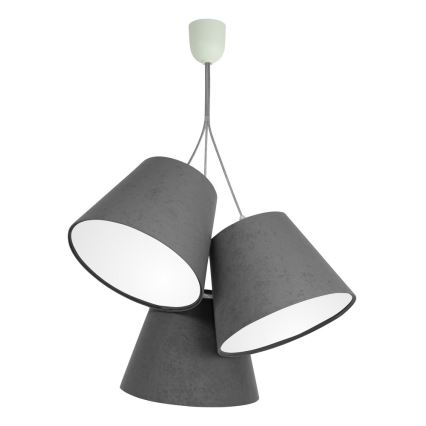 Ljuskrona med snöre AMBROSEIA 3xE27/60W/230V