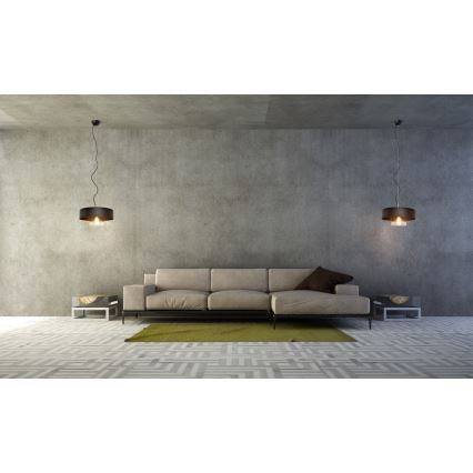 Ljuskrona med snöre BACARON 1xE27/15W/230V