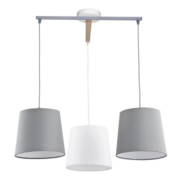 Ljuskrona med snöre BALANCE 3xE27/60W/230V