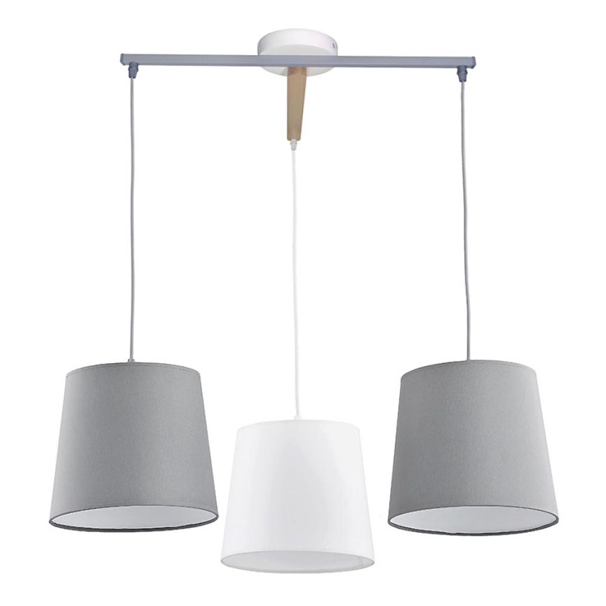 Ljuskrona med snöre BALANCE 3xE27/60W/230V