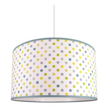 Ljuskrona med snöre Barn DOTS Grön 1xE27/60W/230V