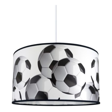 Ljuskrona med snöre Barn FOOTBALL 1xE27/60W/230V