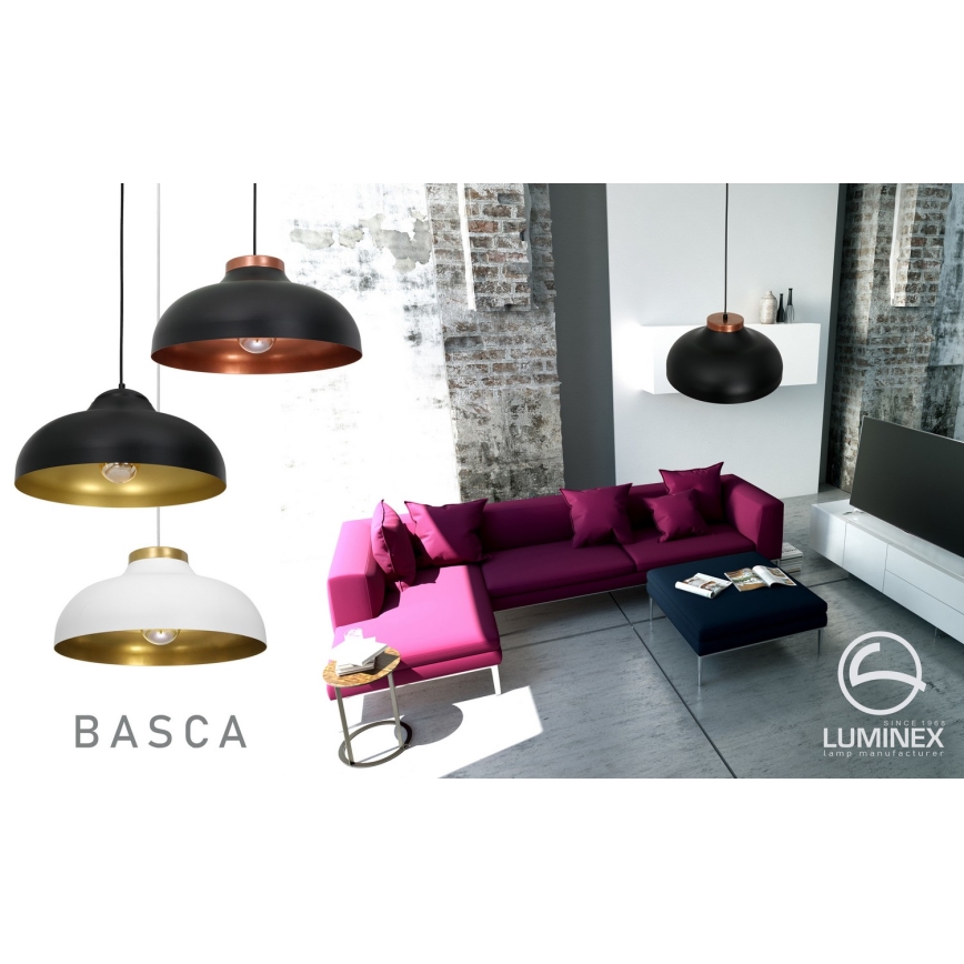 Ljuskrona med snöre BASCA 1xE27/60W/230V