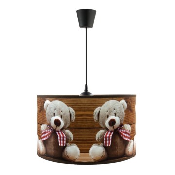 Ljuskrona med snöre BEARS 1xE27/60W/230V