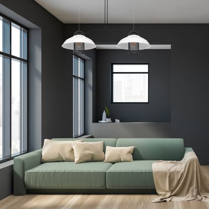 Ljuskrona med snöre BJORN 2xE27/60W/230V