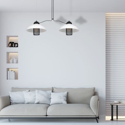 Ljuskrona med snöre BJORN 2xE27/60W/230V