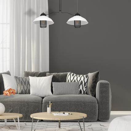 Ljuskrona med snöre BJORN 2xE27/60W/230V