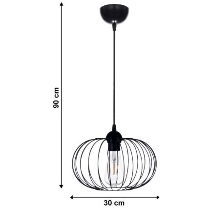 Ljuskrona med snöre BOCCA 1xE27/60W/230V