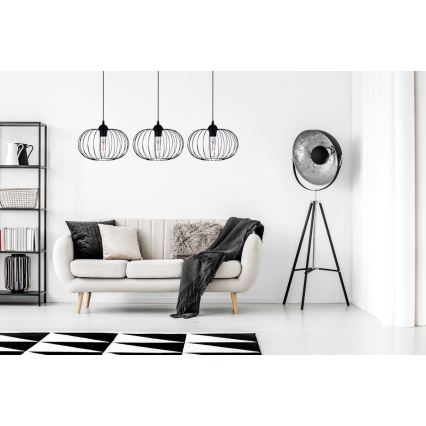 Ljuskrona med snöre BOCCA 3xE27/60W/230V