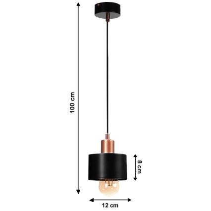 Ljuskrona med snöre BODO 1xE27/60W/230V