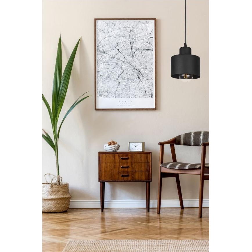 Ljuskrona med snöre BODO 1xE27/60W/230V