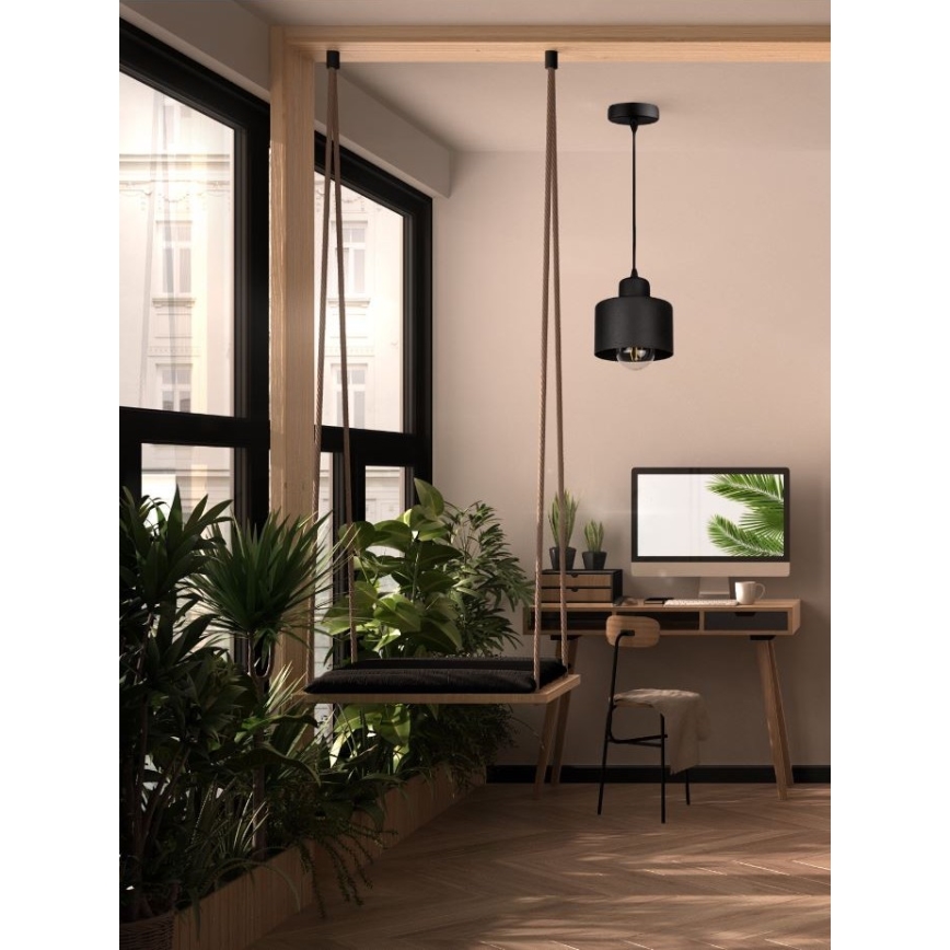 Ljuskrona med snöre BODO 1xE27/60W/230V