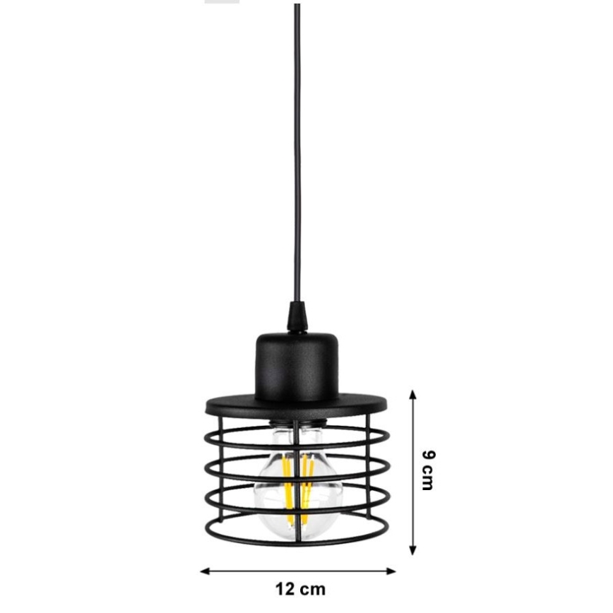Ljuskrona med snöre BONOX 1xE27/60W/230V