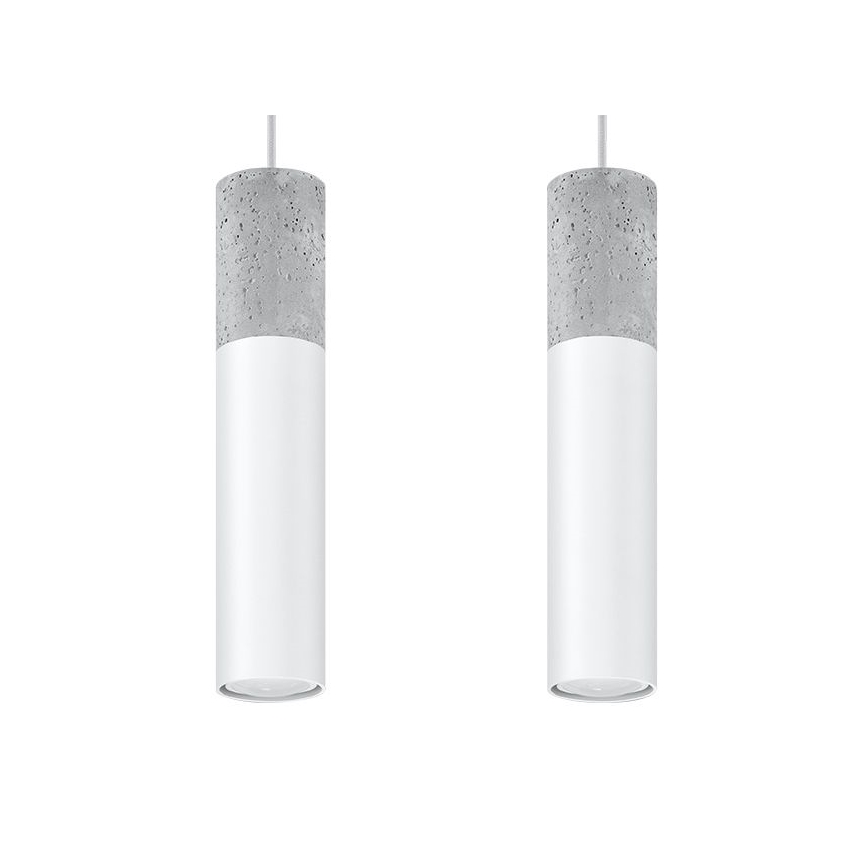 Ljuskrona med snöre BORGIO 2xGU10/40W/230V