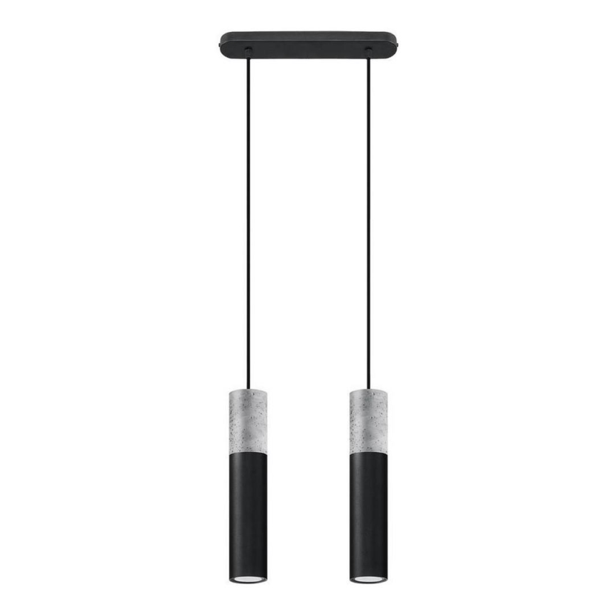 Ljuskrona med snöre BORGIO 2xGU10/40W/230V
