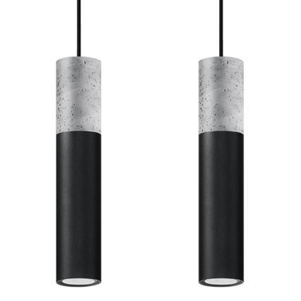 Ljuskrona med snöre BORGIO 2xGU10/40W/230V