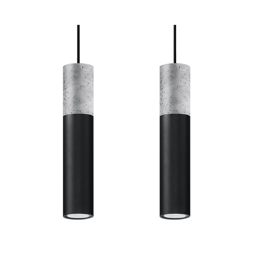 Ljuskrona med snöre BORGIO 2xGU10/40W/230V