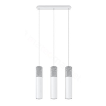 Ljuskrona med snöre BORGIO 3xGU10/40W/230V