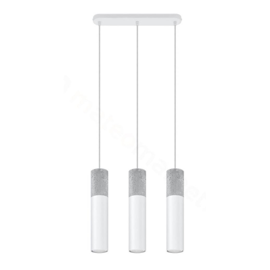 Ljuskrona med snöre BORGIO 3xGU10/40W/230V