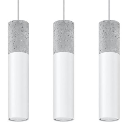 Ljuskrona med snöre BORGIO 3xGU10/40W/230V