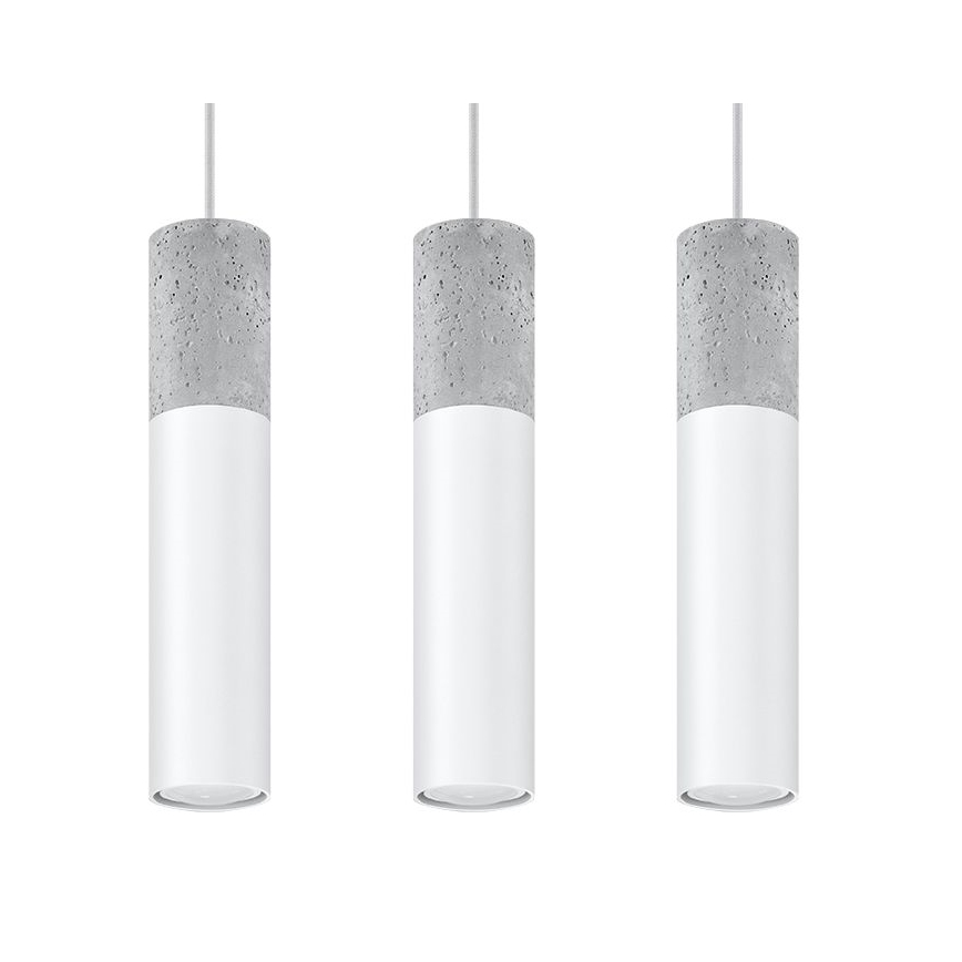 Ljuskrona med snöre BORGIO 3xGU10/40W/230V