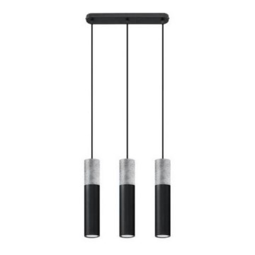 Ljuskrona med snöre BORGIO 3xGU10/40W/230V