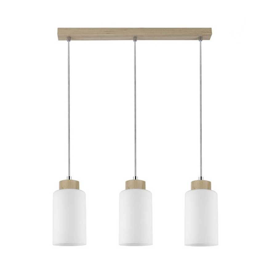Ljuskrona med snöre BOSCO 3xE27/60W/230V