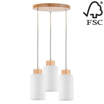 Ljuskrona med snöre BOSCO 3xE27/60W/230V