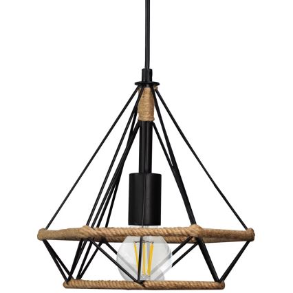 Ljuskrona med snöre BROXTON 1xE27/20W/230V