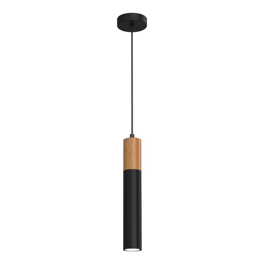 Ljuskrona med snöre CASSA 1xGU10/60W/230V svart