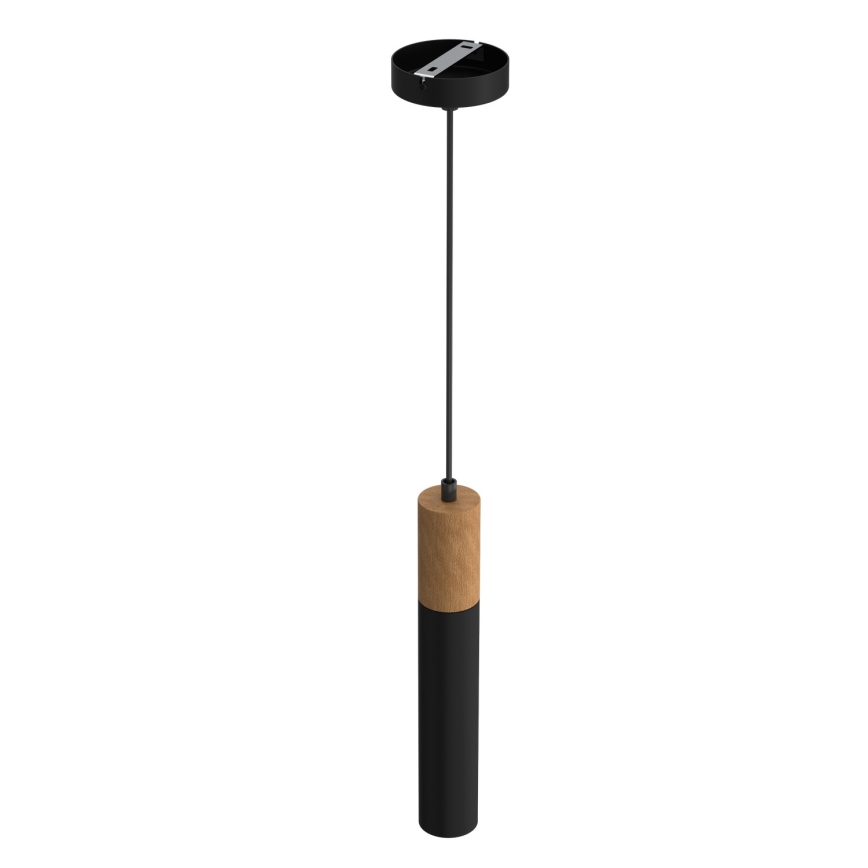 Ljuskrona med snöre CASSA 1xGU10/60W/230V svart