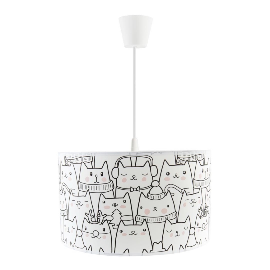 Ljuskrona med snöre CATS 1xE27/60W/230V