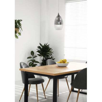 Ljuskrona med snöre CELIA 1xE27/60W/230V