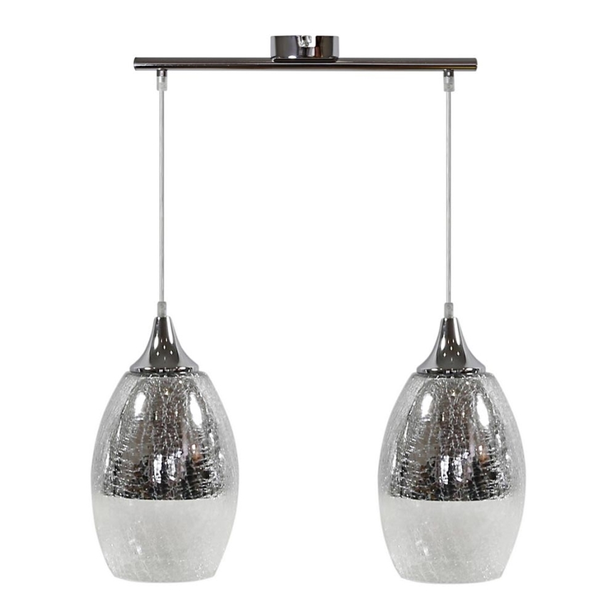 Ljuskrona med snöre CELIA 2xE27/60W/230V