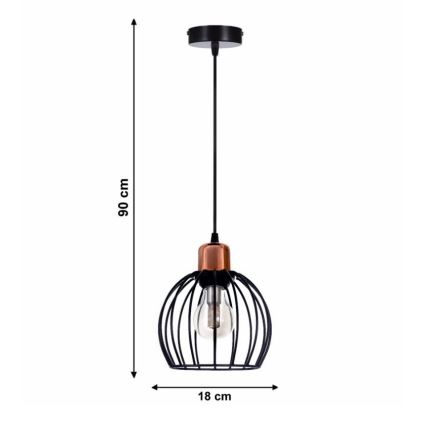 Ljuskrona med snöre CELTA 1xE27/40W/230V