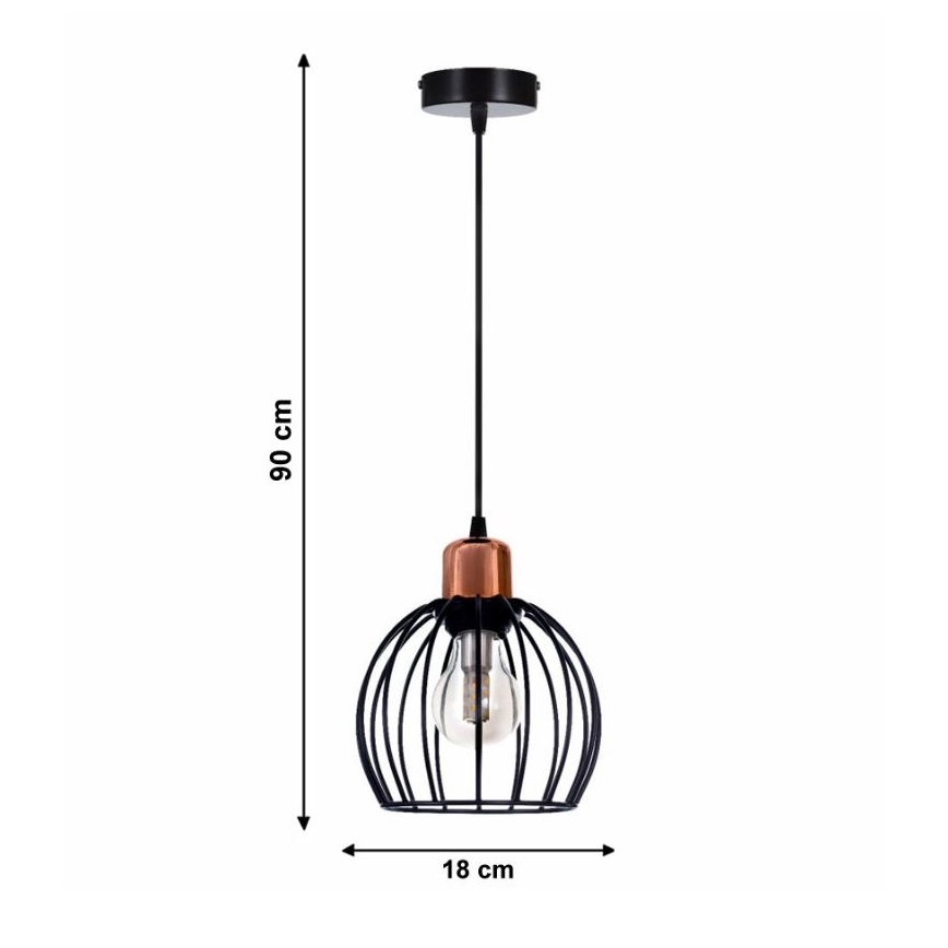 Ljuskrona med snöre CELTA 1xE27/40W/230V