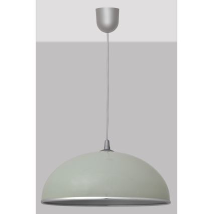 Ljuskrona med snöre CIRCLE 1xE27/15W/230V grå