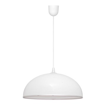 Ljuskrona med snöre CIRCLE 1xE27/15W/230V vit
