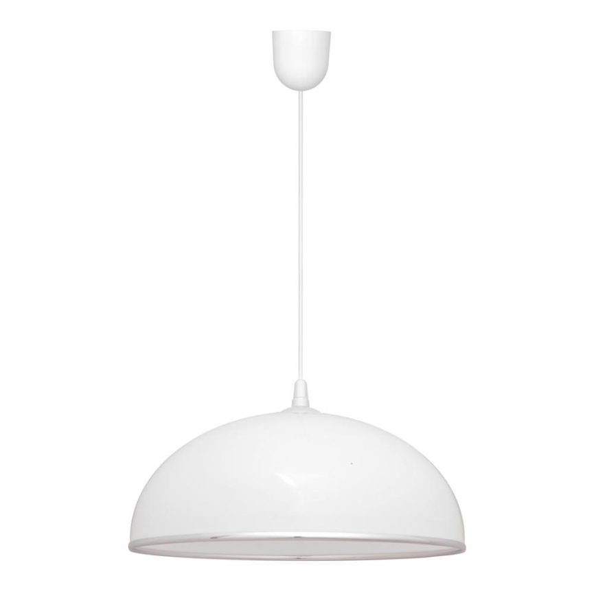 Ljuskrona med snöre CIRCLE 1xE27/15W/230V vit