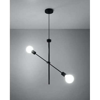 Ljuskrona med snöre CONCEPT 2xE27/60W/230V