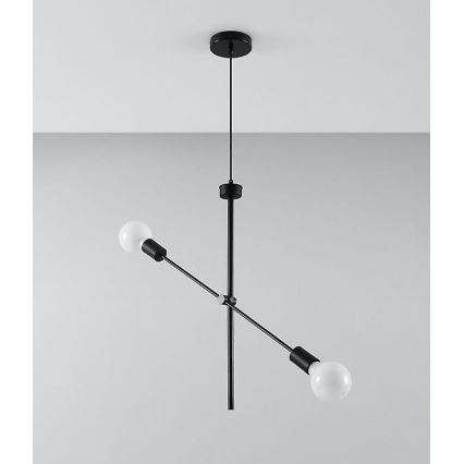 Ljuskrona med snöre CONCEPT 2xE27/60W/230V