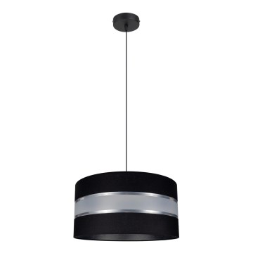 Ljuskrona med snöre CORAL 1xE27/60W/230V svart