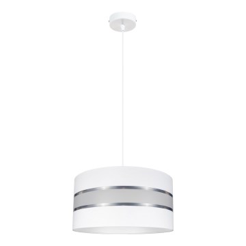 Ljuskrona med snöre CORAL 1xE27/60W/230V vit