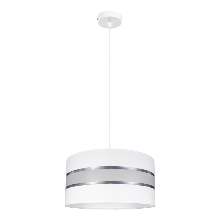 Ljuskrona med snöre CORAL 1xE27/60W/230V vit