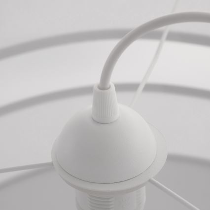 Ljuskrona med snöre CORAL 1xE27/60W/230V vit