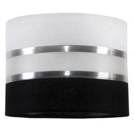 Ljuskrona med snöre CORAL 2xE27/60W/230V svart och vit